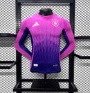 Camisa Manga Comprida Alemanha 2024 Alternativa Rosa Versão Jogador