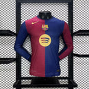 Camisa Manga Comprida FC Barcelona 2024-25 Home Versão Jogador