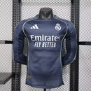 Camisa Manga Comprida Real Madrid CF 2025-26 Away Escura Versão Jogador